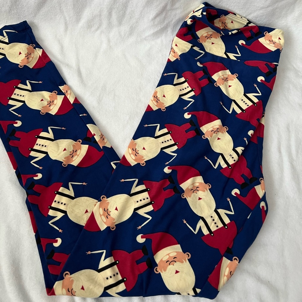 LuLaRoe Leggings, Santa Pattern